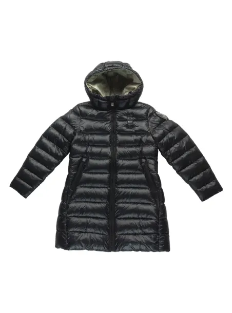 ECO FEATHER LONG DOWN JACKET  BLACK/BEIGE - BLAUER