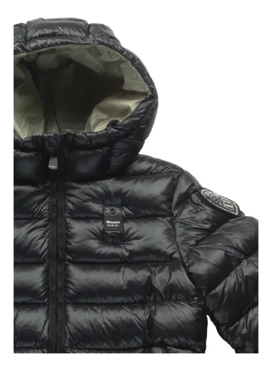 ECO FEATHER LONG DOWN JACKET  BLACK/BEIGE - BLAUER