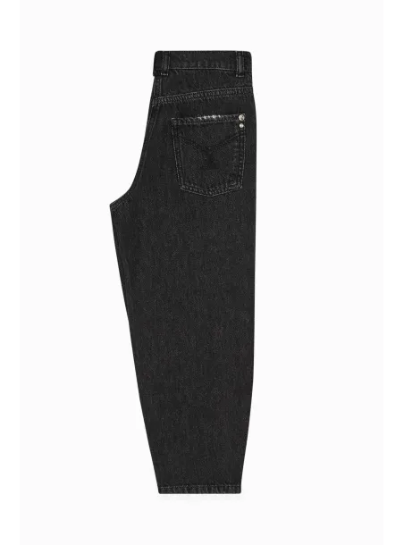 DENIM TROUSERS  BLACK WASH - PATRIZIA PEPE