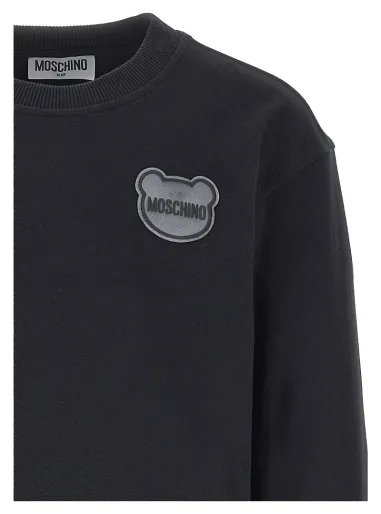SWEATSHIRT BLACK - MOSCHINO KIDS