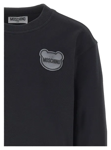 SWEATSHIRT BLACK - MOSCHINO KIDS