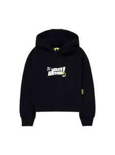 FELPA CON CAPPUCCIO NERO