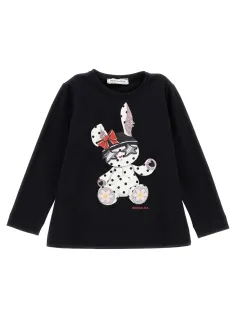 T shirt coniglietto strass