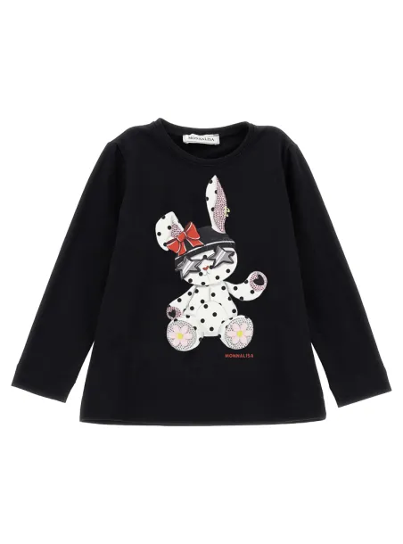 T shirt coniglietto strass