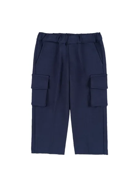 CARGO PANTS WITH BIG POCKETS BLUE - NANAN
