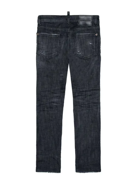 BLACK DENIM 5 POCKET JEANS TROUSERS - DSQUARED