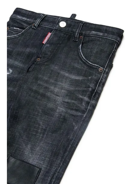 PANTALONE JEANS 5 TASCHE NERO DENIM