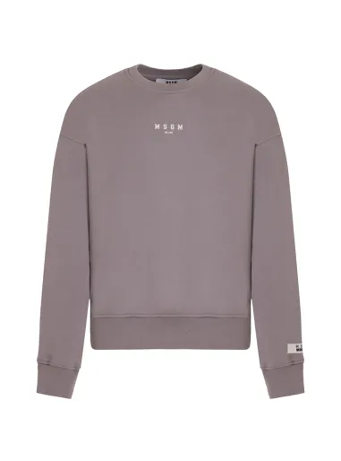 CREW NECK SWEATSHIRT LEAD - MSGM KIDS