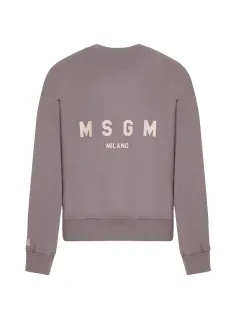 CREW NECK SWEATSHIRT LEAD - MSGM KIDS 2