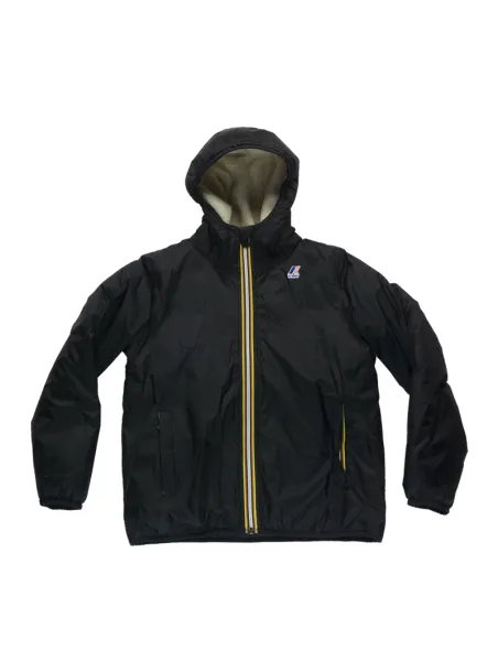INTERNAL BEAR JACKET Ecru-Black Pure  P. LE VRAI 3.0 CLAUDE - K-WAY