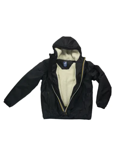INTERNAL BEAR JACKET Ecru-Black Pure  P. LE VRAI 3.0 CLAUDE - K-WAY