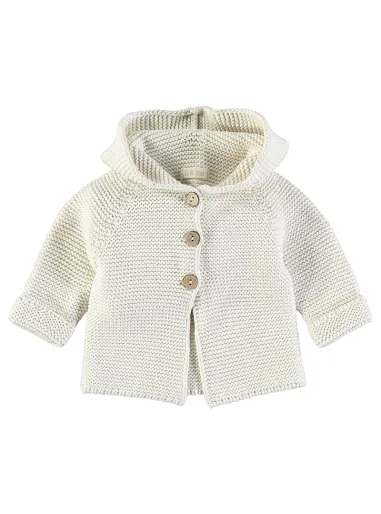 HOODIE CARDIGAN  CREAM - LI&ME