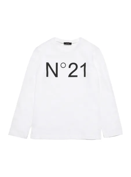 WHITE LONG SLEEVE T-SHIRT - N.21 Kids