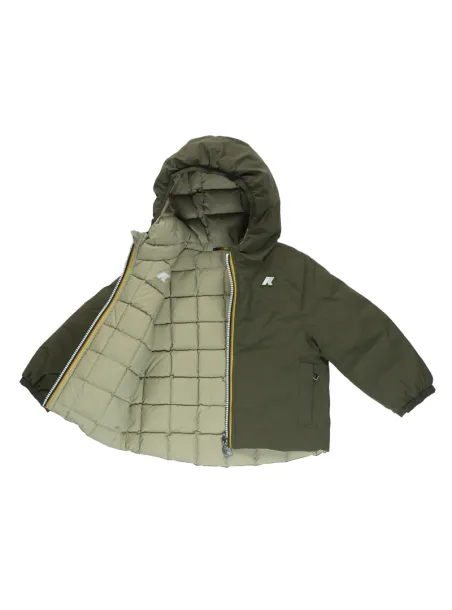 DOUBLE JACKET BROWN GREENISH - BEIGE GREY  P. JACK ST THERMO - K-WAY