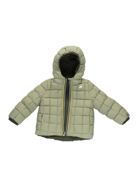 DOUBLE JACKET BROWN GREENISH - BEIGE GREY  P. JACK ST THERMO - K-WAY