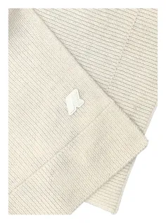 SCARF WHITE GARDENIA MELANGE  P. ETIENNE CARDIGAN STITCH  - K-WAY 2