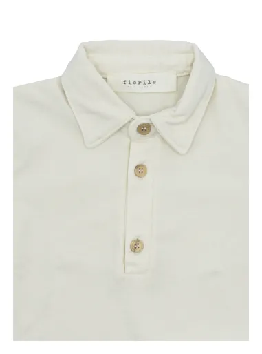 POLO T-SHIRT FIORILE IVORY - FIORILE