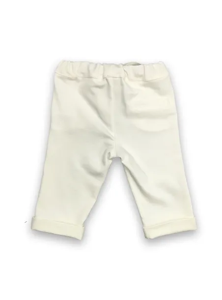 Milanese stitch fabric trousers