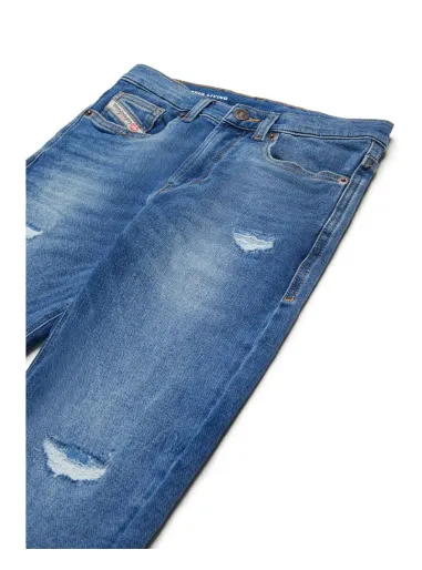 Pantalone denim felpa