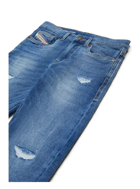 Pantalone denim felpa