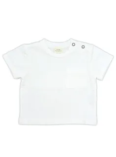 T-SHIRT WITH POCKET FIORILE WHITE - FIORILE
