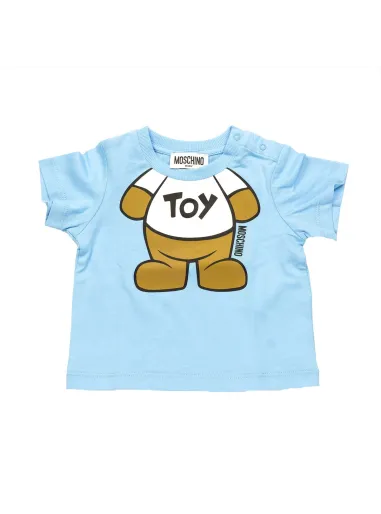 T-SHIRT CRYSTAL BLUE - MOSCHINO KIDS
