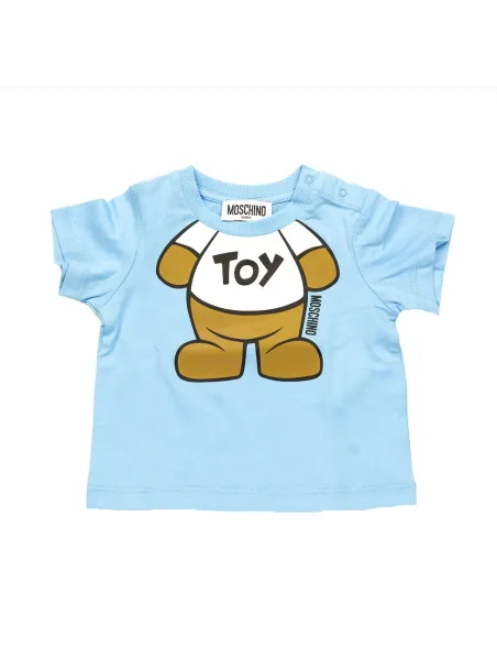 T-SHIRT CRYSTAL BLUE - MOSCHINO KIDS