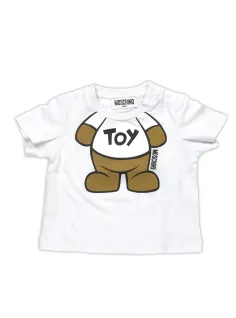 T-SHIRT OPTIC WHITE - MOSCHINO KIDS