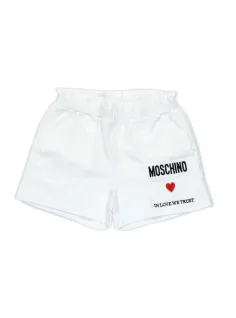 T-SHIRT+SHORTS SET OPTIC WHITE - MOSCHINO KIDS 2