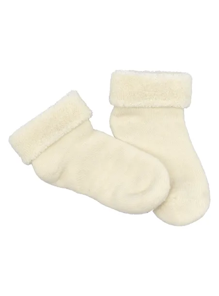 Box 7 paia calzini spugna organici neonato ECRU - Natura Pura