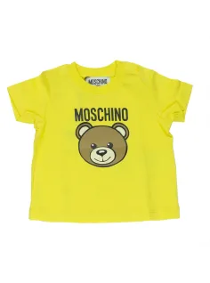 T-SHIRT CYBER YELLOW - MOSCHINO KIDS