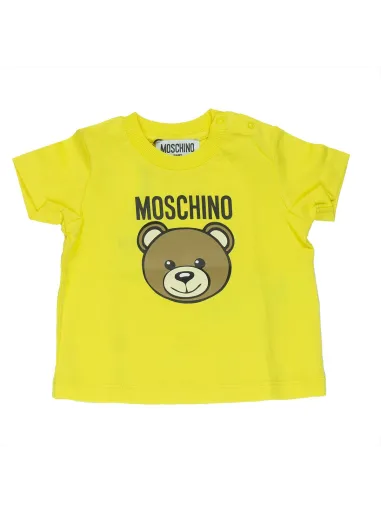 T-SHIRT CYBER YELLOW - MOSCHINO KIDS