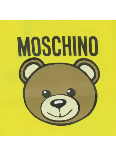 T-SHIRT CYBER YELLOW - MOSCHINO KIDS