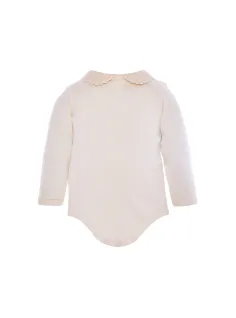 Bodysuit with Round Collar - Natura Pura