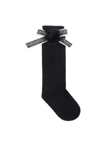 Socks with logo tape