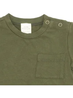 T-SHIRT WITH POCKET FIORILE PINE FOREST - FIORILE 2