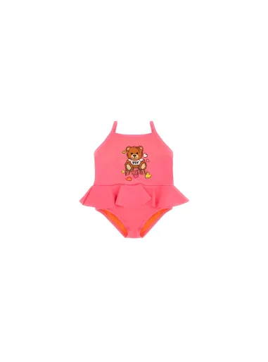 SWIMSUIT FUCHSIA - MOSCHINO KIDS