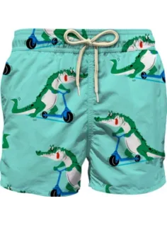 BOXER COSTUME CROCCO SCOOTER 56 GREEN - MC2 SAINT BARTH