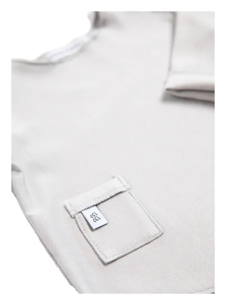 Baby body shorts sleeves White