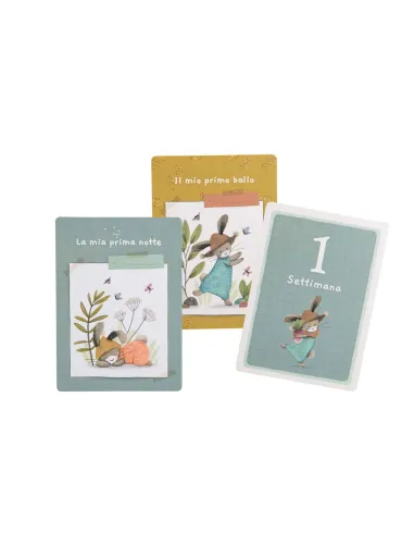 My First 12 Months Card Box in Italian