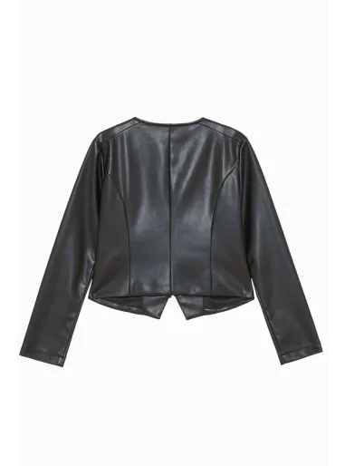 ECOFUR JACKET  BLACK