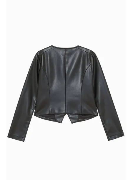 ECOFUR JACKET  BLACK