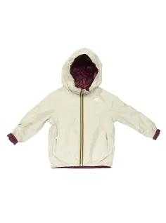 HOODED JACKET P. LILY ECO PLUS DOUBLE FACE PINK/BORDEAUX - K-WAY