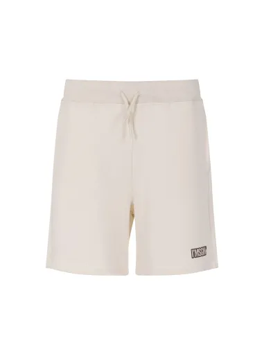 FLEECE BERMUDA JUNIOR UNISEX BEIGE - MSGM KIDS