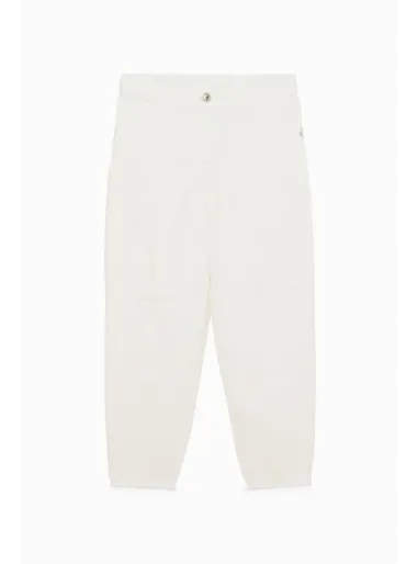 BULL PANTS WITH BREAKS  WHITE - PATRIZIA PEPE