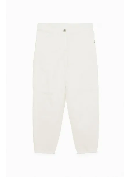 BULL PANTS WITH BREAKS  WHITE - PATRIZIA PEPE