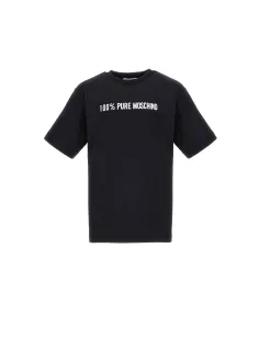 MAXI T-SHIRT BLACK - MOSCHINO KIDS