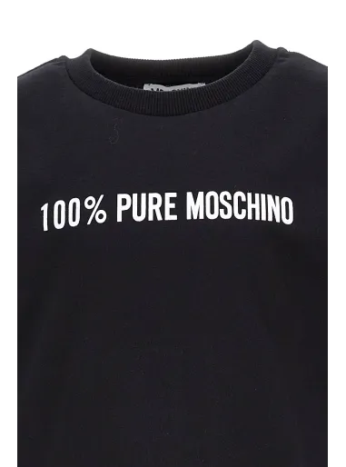MAXI T-SHIRT BLACK - MOSCHINO KIDS