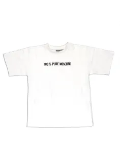 MAXI T-SHIRT OPTIC WHITE - MOSCHINO KIDS