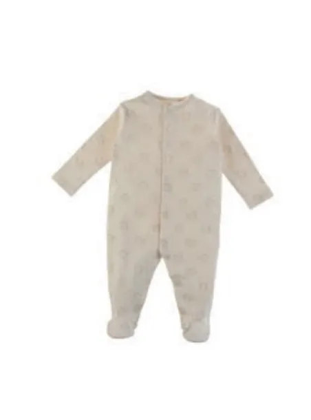 ALL OVER PRINTED BABYGROW ECRU - NATURAPURA